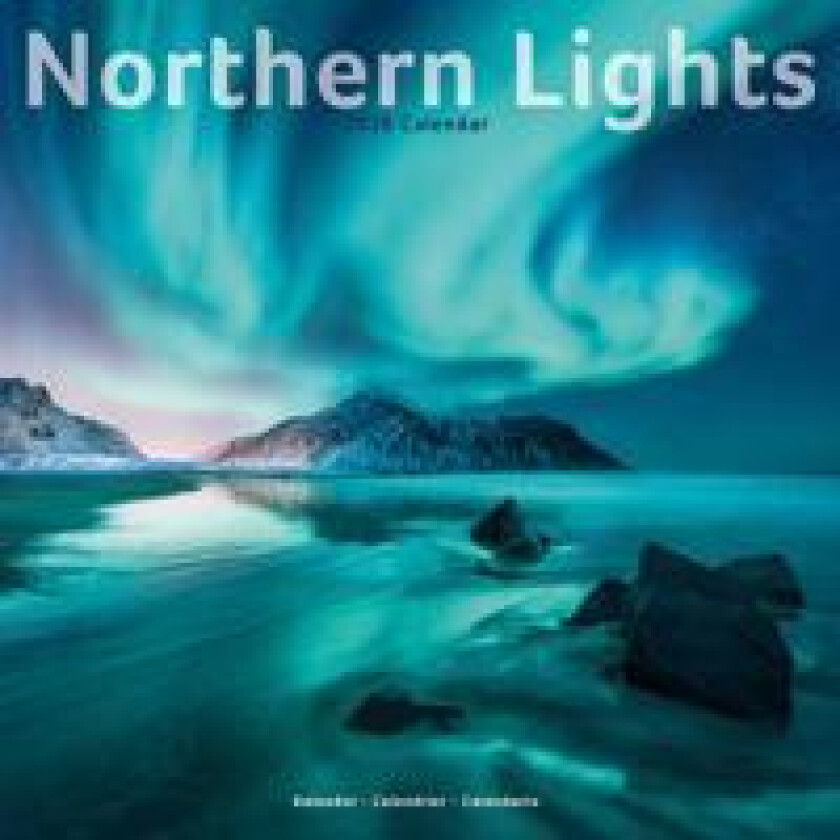 Northern Lights Calendar 2026 Square Travel Wall Calendar - 16 Month