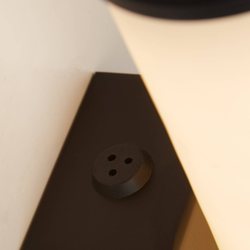 LED-vegglampe til bad Wales svart/marmorert 35 cm stål/harpiks