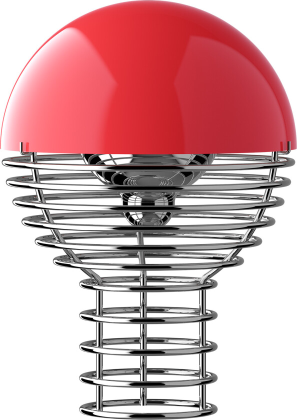 Wire Portable Lamp Red - Bærbare lamper - Verner Panton - Rød