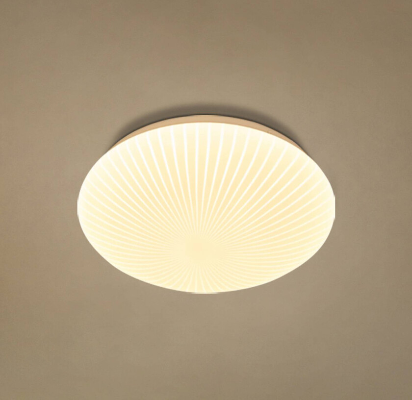 LED-taklampe Malta, Ø 29 cm, hvit, akryl, CCT