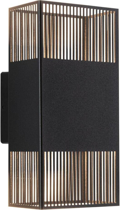 Tharin vegglampe opp/ned 2 x 3,7W 3000 Kelvin IP44 - Svart