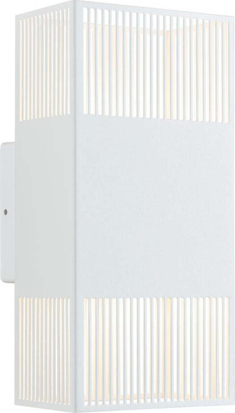 Tharin vegglampe opp/ned 2 x 3,7W 3000 Kelvin IP44 - Hvit