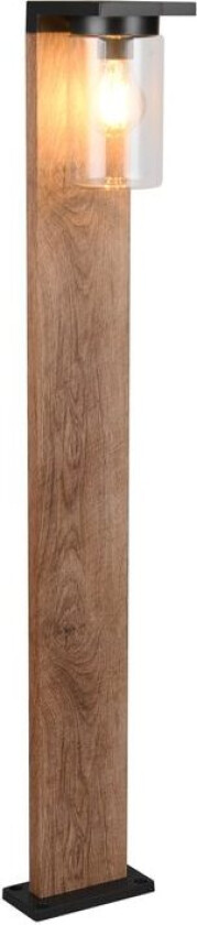 Hagelampe Ardila - 100 cm, Tre/mattsvart