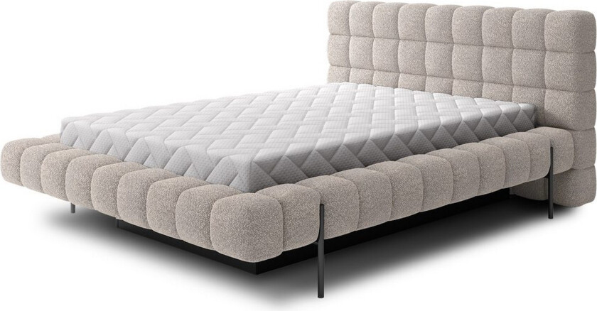 Polstret seng Eltap Magentta - 180x200 cm, Royal 18, Beige