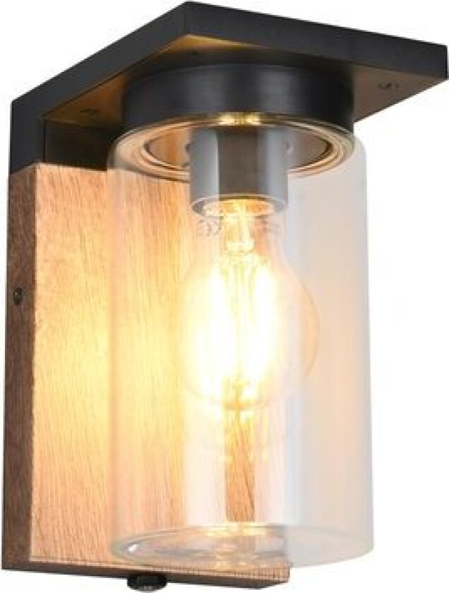 Vegglampe Ardila - Tre/mattsvart