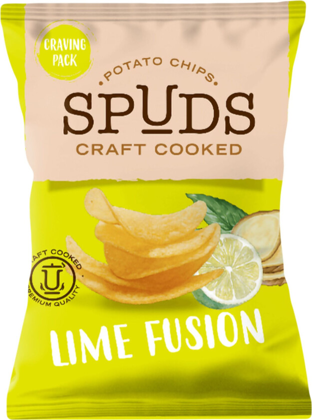 Spuds Craft Cooked Lime Fusion - 145 gram