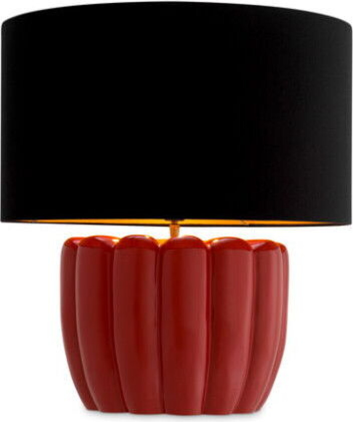 Barocco bordlampe rød