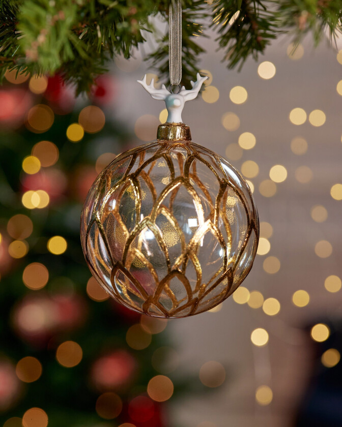 Evelisse juletrekule gull 10 cm