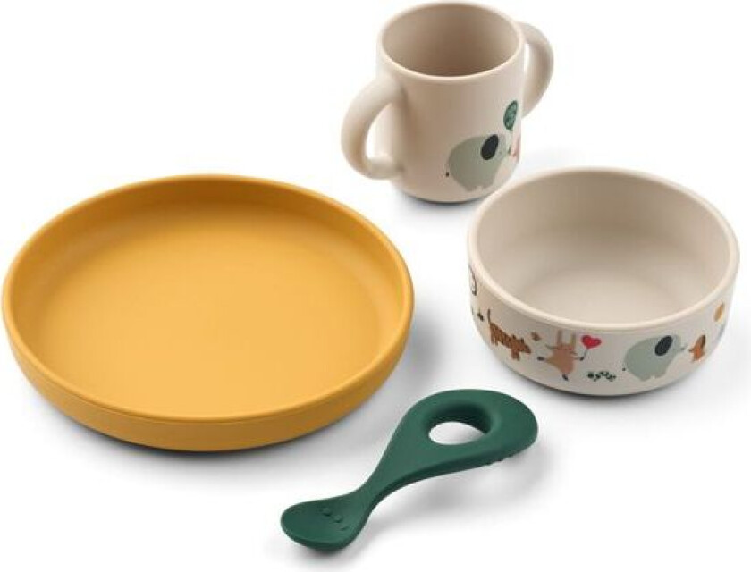 Barneservise Silikon Vivi Around the world / Sandy