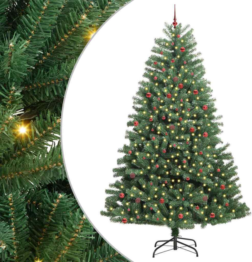 Bilde av Kunstig sammensatt juletre grønn 300 cm PVC og metall