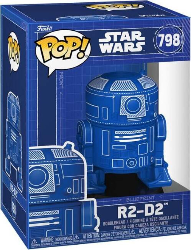 R2-D2 (Blueprint) Vinylfigur 798 - Funko Pop! - Funko Shop Europe