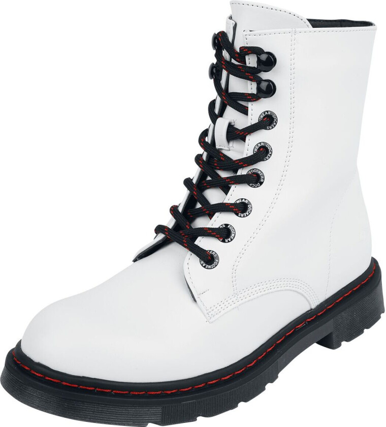 Boot - Lace-Up Boots - EU36 til EU41 - Damer - hvit
