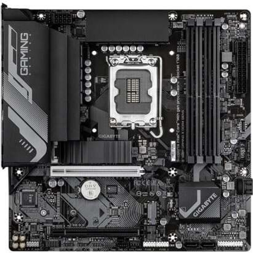 B760M Gaming X DDR4 GEN5 Hovedkort - Intel B760 - Intel LGA1700 socket - DDR4 RAM - Micro-ATX