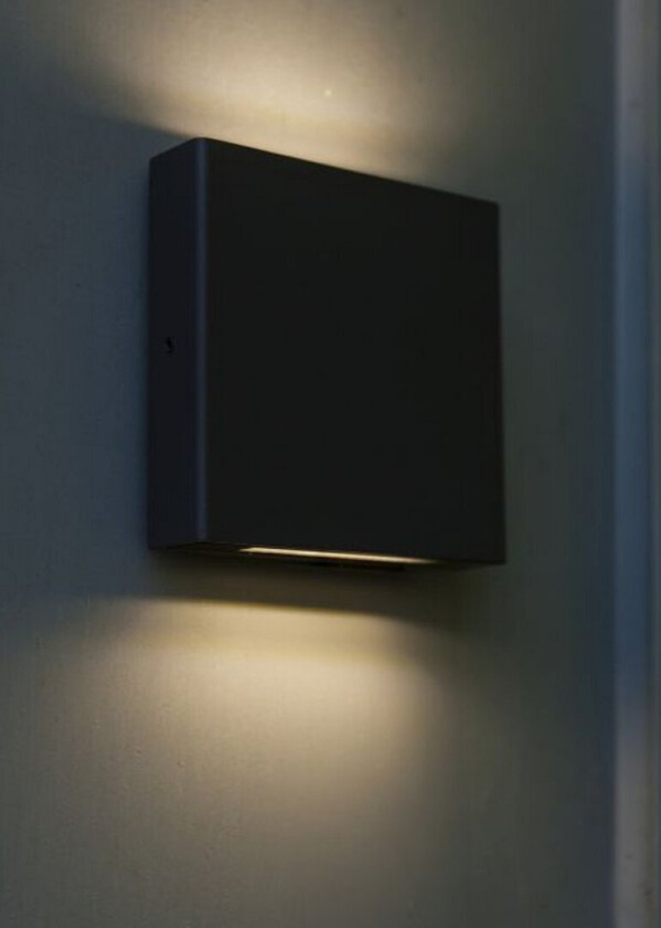 LUTEC PILI LED VEGGLAMPE OPP/NED 1 LYS MØRKEGRÅ