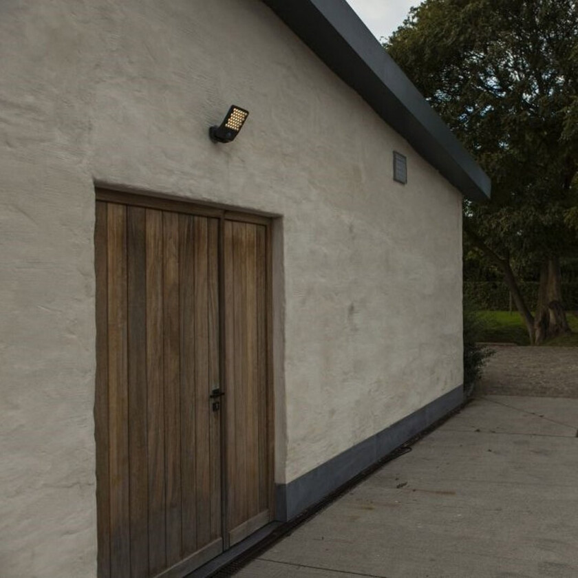 LUTEC ATLANTIS LILLE LED VEGGLAMPE 1 LYS PIR MØRKEGRÅ 3000K