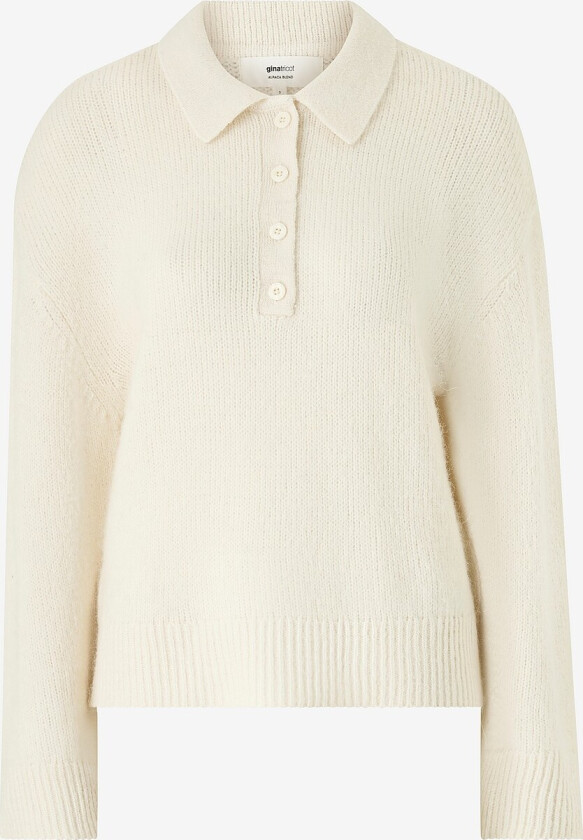 Genser Alpaca Blend Knitted - Hvit