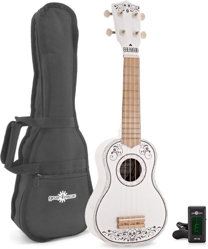 Gear4Music Ukulelepakke fra Gear4music Day of the Dead