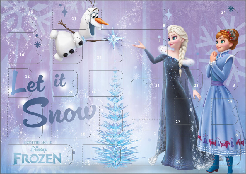 Adventskalender 2025 Frozen - Adventskalendere - Plast