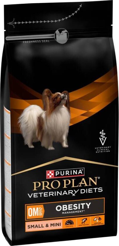 PURINA PRO PLAN Veterinary Diets OM Obesity Management Small & Mini - Sparepakke: 2 x 1,3 kg