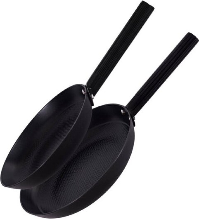 Aska DUO støpejernspanne sett 2 deler 24+28 cm svart