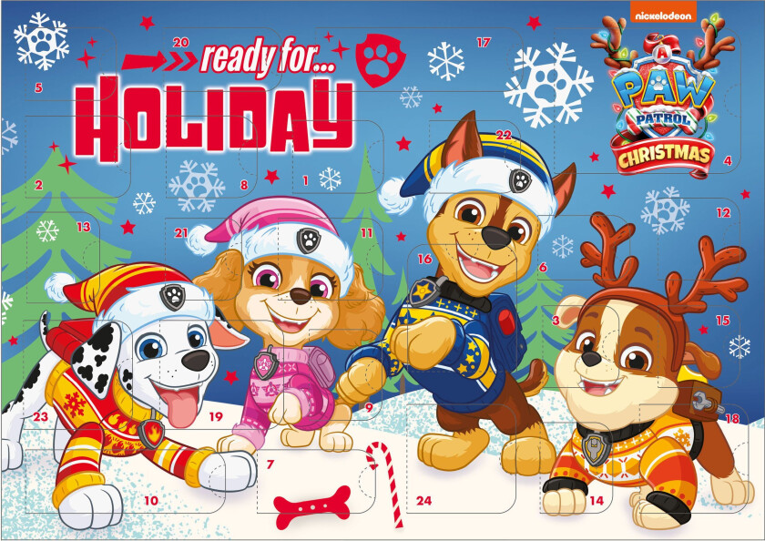 Adventskalender 2025 Paw Patrol - Adventskalendere - Plast