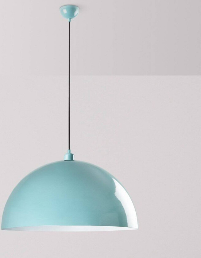 Hengelampe Kure, turkis, metall, Ø 60 cm, E27