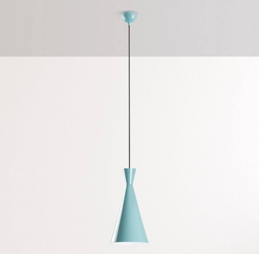 Hengelampe Tom, turkis, metall, Ø 19 cm, E27