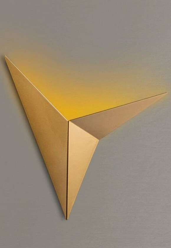 Vegglampe Kus, gull, metall, høyde 34 cm, G9