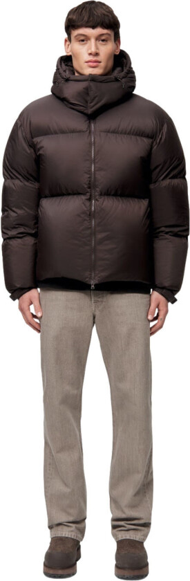 Perma Lightweight Down Jacket Brown Soil Jakke Brun Brun male M