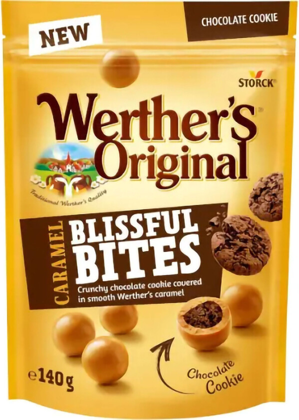 Werthers Original Caramel Blissful Bites Chocolate Cookie - 140 gram