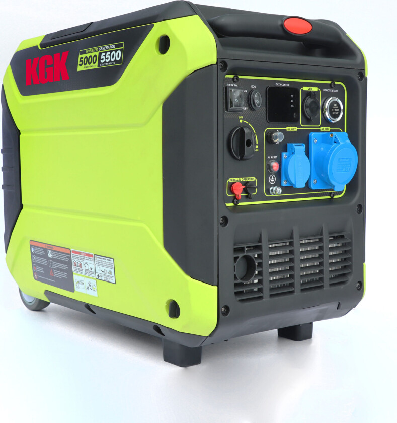 Generator Inverter KGK P-5500i (El start) inkl. fjernbetjening