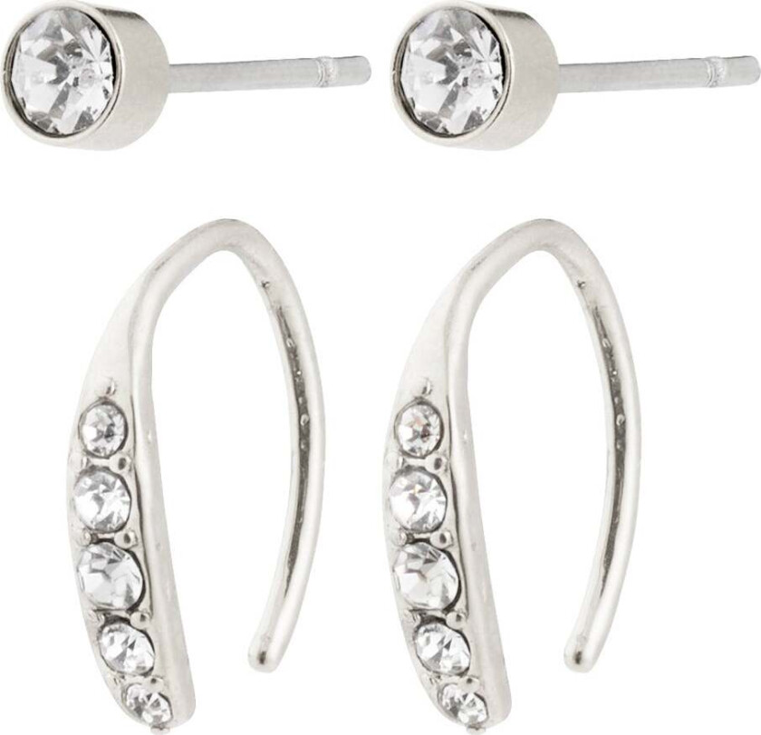 GIONNI øredobber sølvbelagt