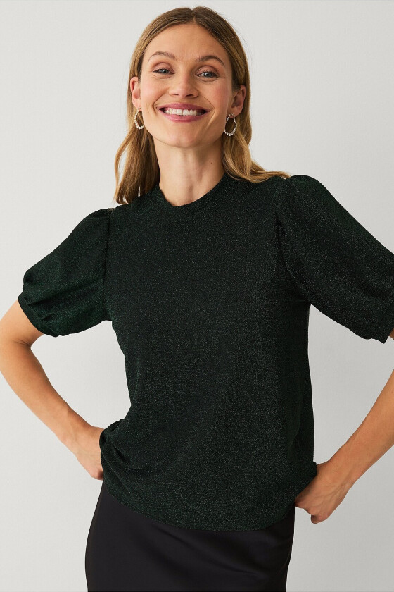 Glitrende topp - Grønn