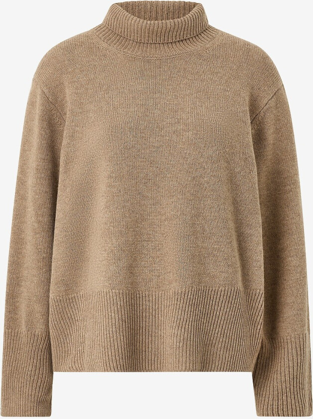 Pullover Alpha Knit T-neck - Brun