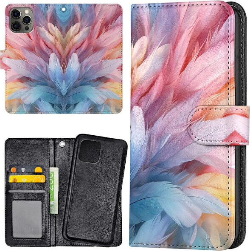 iPhone 13 Pro Max - Lommebok Deksel Feathers
