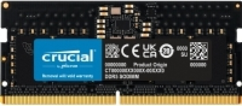 CT8G56C46S5T, 8 GB, 1 x 8 GB, DDR5, 5600 MHz