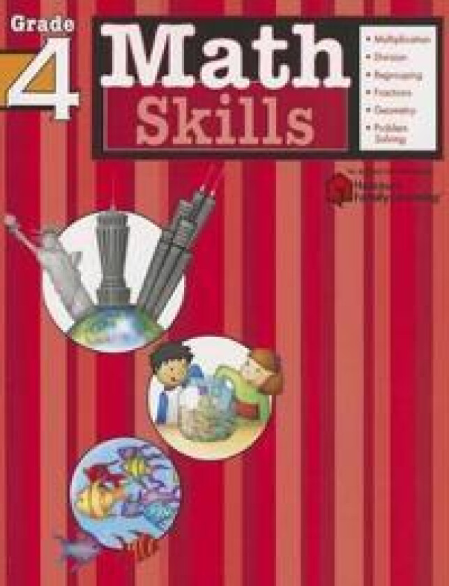Math Skills: Grade 4 (Flash Kids Harcourt Family Learning)