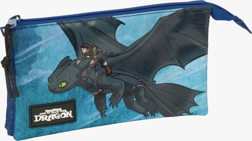 Trippelpennal, Blå - Pennal - Polyester