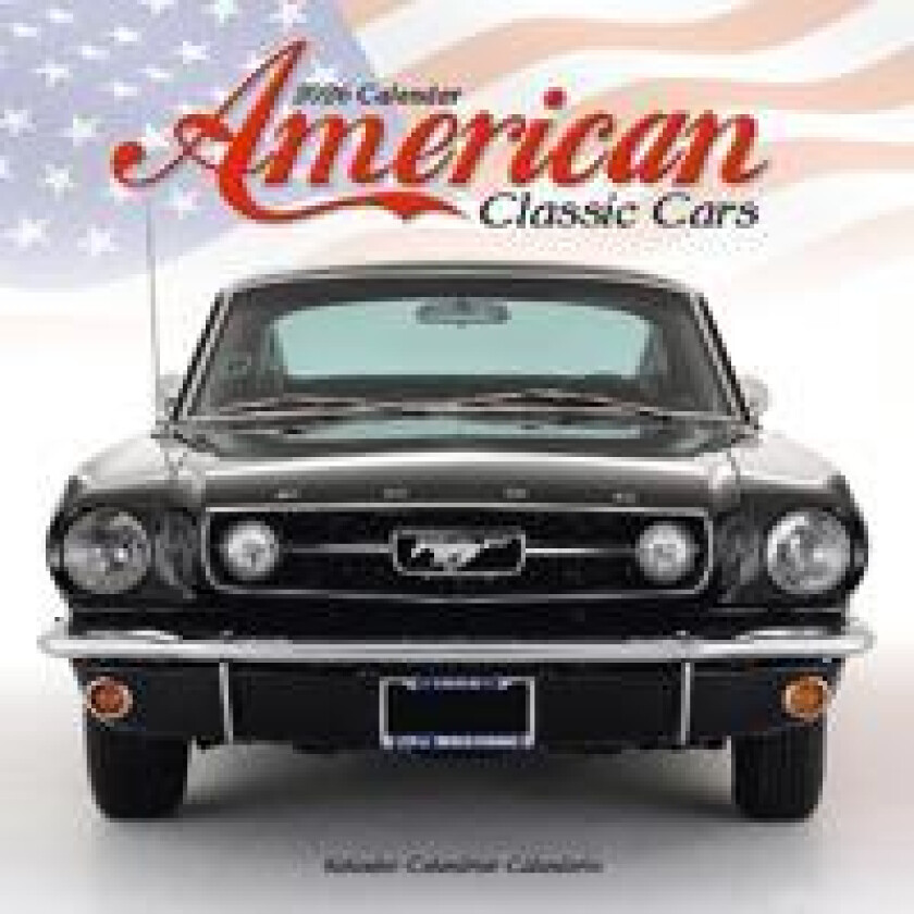 American Classic Cars Calendar 2026 Square Car Wall Calendar - 16 Month