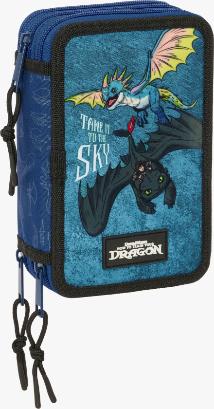 Fylt Trippelpennal 37 Deler, Blå - Pennal - Polyester