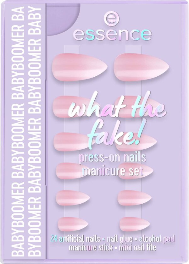 What The Fake! Press-On Nails Manicure Set 03 BABYBOOMER