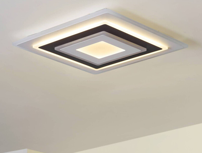 Lindby LED-taklampe Rebeka, 50 x 50 cm, CCT, dimbar