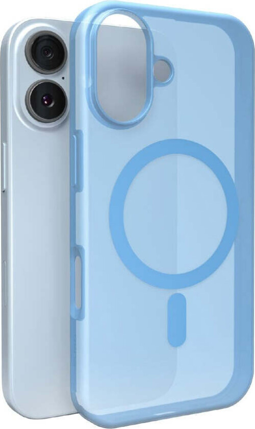 iPhone 17 PURO DAYLIGHT Silikon Deksel - MagSafe Kompatibel - Gjennomsiktig / Blå