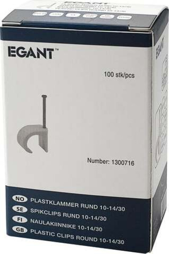 Kabelklips 10-14mm (100pk)