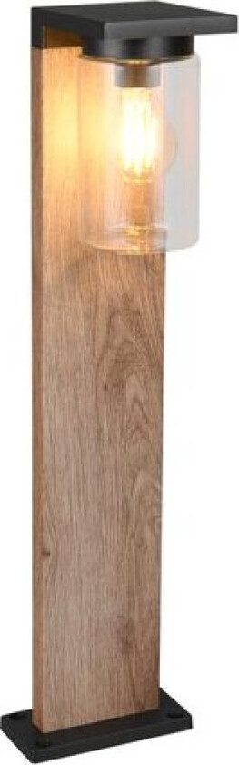 Hagelampe Ardila - 65 cm, Tre/mattsvart