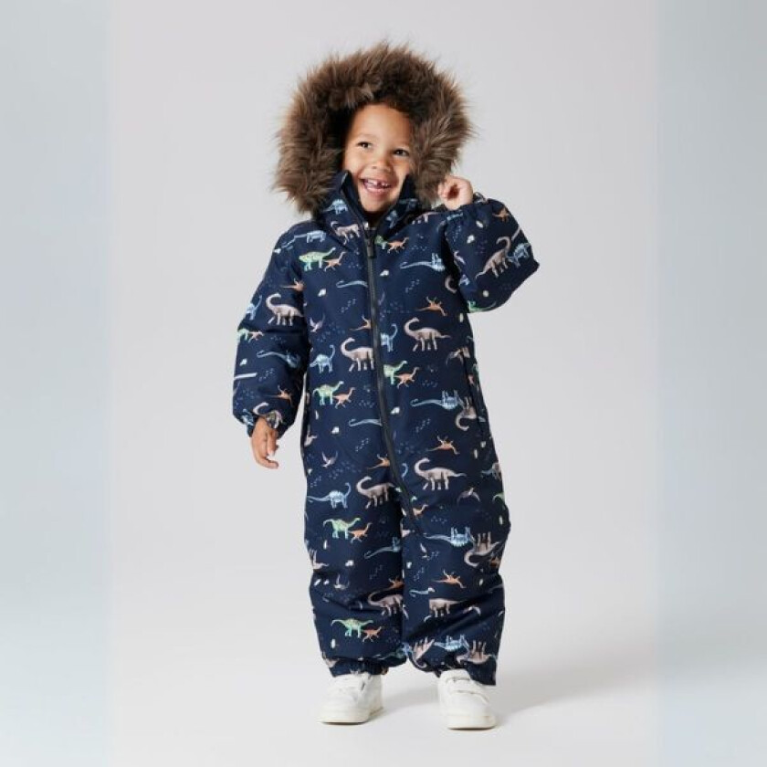 Name It - Vinterdress Snow10 Dark Sapphire Dinosaur