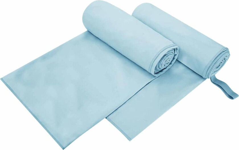 Sportshåndklær 2 pcs Blå 200 x 100 cm Polyester og polyamid