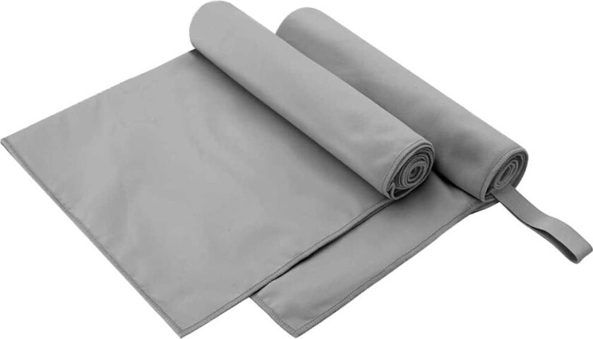 Sportshåndklær 2 pcs Mørke grå 100 x 50 cm