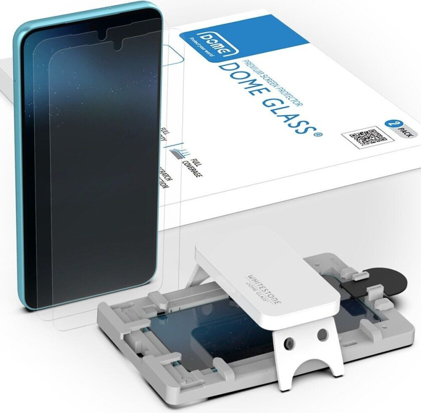 Whitestone Dome Galaxy S23 Skjermbeskytter Dome Glass 2-pakning