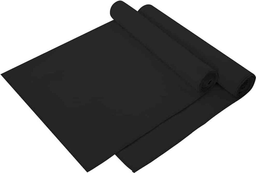 Sportshåndklær 2 pcs Svart 140 x 70 cm Polyester og polyamid